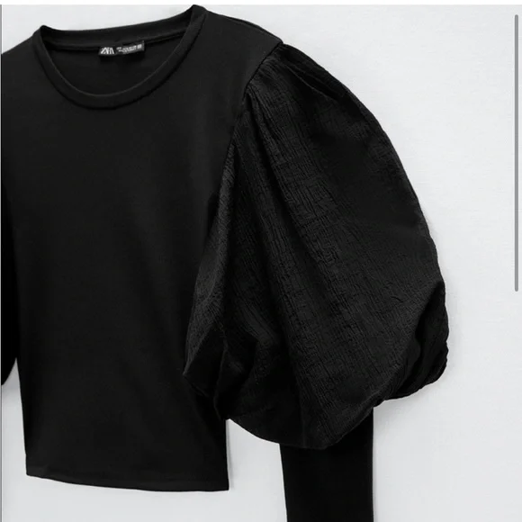 ZARA puff sleeve top - Picture 4 of 4